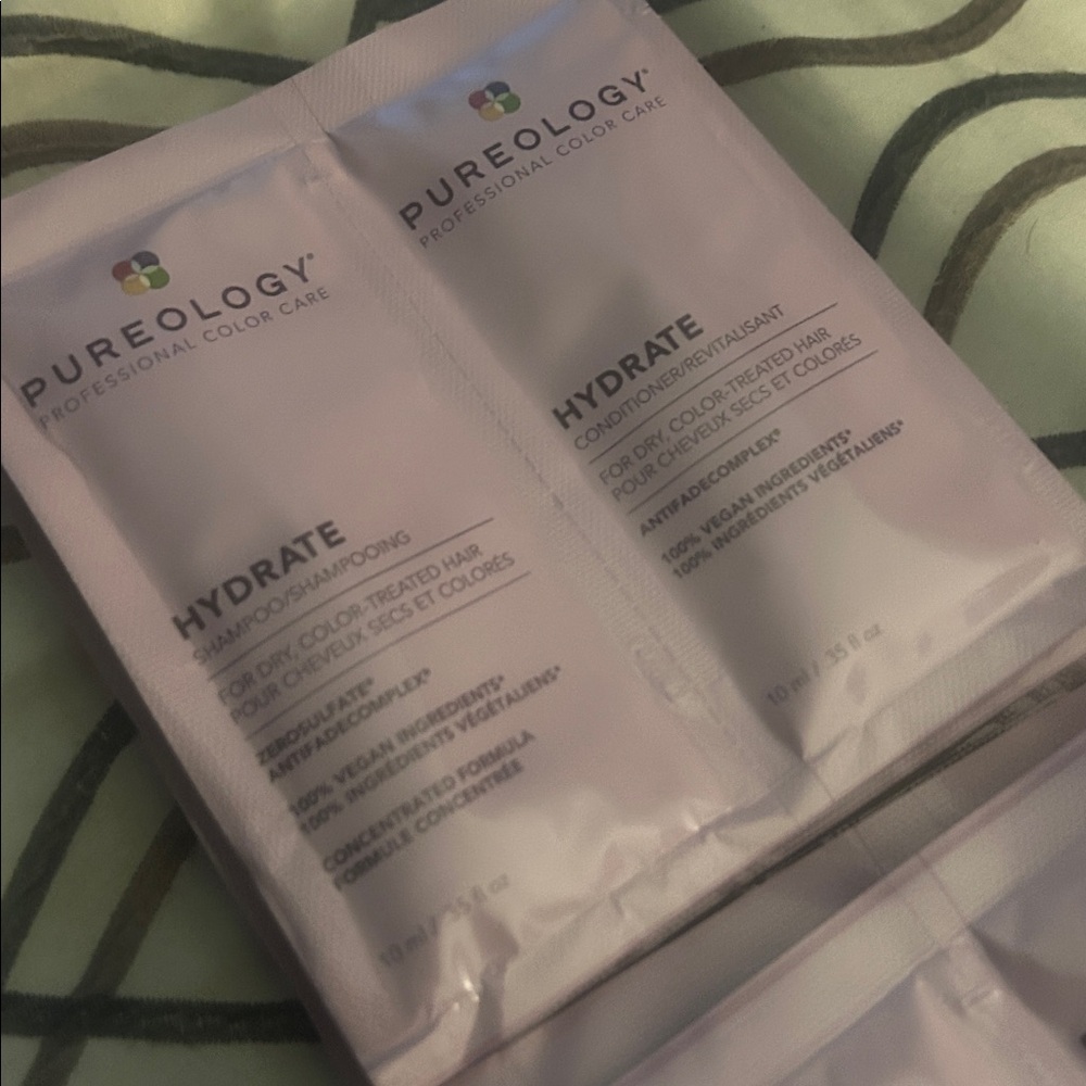 x10 Pureology Hydrate Shampoo & Conditioner Packets (10 sets) - Picture 3 of 11